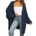 thumbnail image 1 of Lilgiuy Women Long Sleeve Solid Cardigan Autumn Casual Coat Blouse Top Blue，8（L） Winter Fashion 2022, 1 of 5