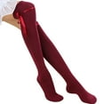 thumbnail image 1 of Lilgiuy Women New Over Knee Thigh High Cotton Stocking Long Knittd Boot Hosiery Socks for Work Office Business, 1 of 4