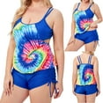 thumbnail image 1 of Lilgiuy Women Plus Size Split Swimwear Fashion Charming Swimsuit Bikini Set Two Piece Suit Beach Football Mother's Day Summer Swimsuit Clearance, 1 of 5
