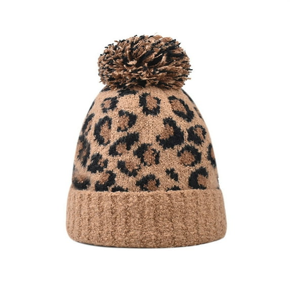 Lilgiuy Women Pompom Beanie Hat Casual Solid Color Thick Slouchy Snow Knit Skull Ski Cap Gifts for Boyfriend or Girlfriend