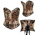 thumbnail image 1 of Lilgiuy Women PrintBandage RetroCourt Vintage Corset Straps Tank Top Black,4 Fall Dresses for 2022 Spring Winter, 1 of 5