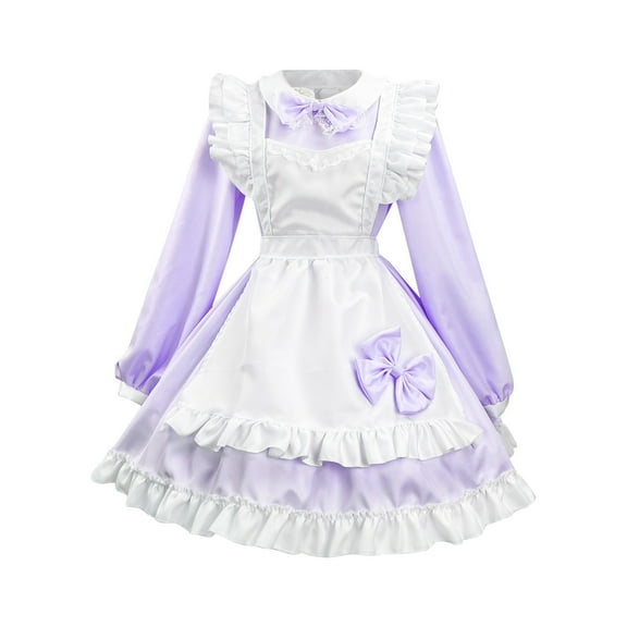 Lilgiuy Women Sweet Maid Cosplay Uniform Animation Show Japanese Outfit Dress Costume Halloween Party Christmas Dress Up