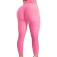 thumbnail image 1 of Lilgiuy Women's Bubble Hip Lifting Exercise Fitness Running High Waist Yoga Pants Lightweight Work Dress Pants, 1 of 4