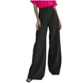 thumbnail image 1 of Lilgiuy Women's Casual Autumn Straight Solid Color High Waist Suit Pants With Pocket Rugged Flex Ripstop Utility Pant, 1 of 5