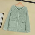 thumbnail image 1 of Lilgiuy Women's Casual Fashion Solid Color Button Color Contrast Plush Long Sleeve Hooded Casual Outwear for Tennis Running, 1 of 4