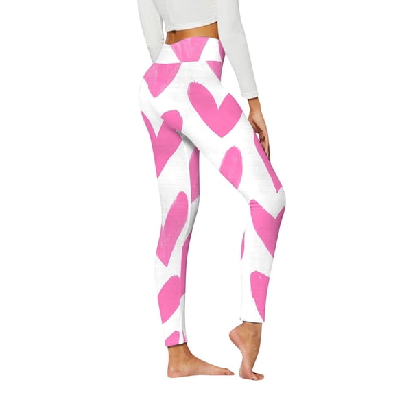 Lilgiuy Women's Casual Printed Yoga Pants High Waist Loose Straight Long Pants for Anniversary Graduation