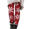 thumbnail image 1 of Lilgiuy Women's Christmas Leggings Snowflake Print High Waisted Seamless Workout Leggings Tummy Control Running Yoga Pants, 1 of 4