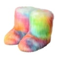 thumbnail image 1 of Lilgiuy Women's Color Imitation Animal Boots Plus Cashmere Boots Snow Boots, 1 of 6