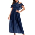thumbnail image 1 of Lilgiuy Women's Dress Formal Gowns Evening Dresses Short Sleeve Party Club Dress Fall Dresses for 2022 Spring Winter, 1 of 5