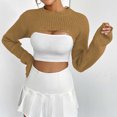 thumbnail image 1 of Lilgiuy Women's Fashion Long Sleeves Christmas Crew Neck Loose Trend Tops Blouse Knitted Sweater for Gym Exercise, 1 of 4