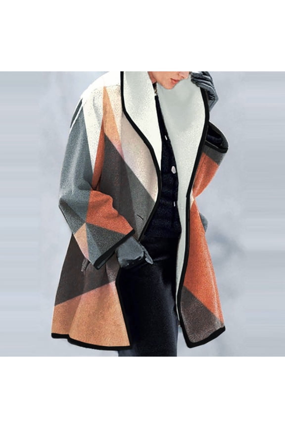 Women's Fashion Top Socket Leopard Print Winter Thirt Comfortable Long Sleeve Coat Gifts for Your Girlfriend Wife Mom