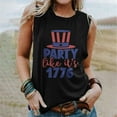 thumbnail image 1 of Lilgiuy Women’s Halter Neck Crop Tops Summer Women American Flag Tank Tops USA Flag Stars Stripes Printed Sleeveless T-Shirt Tee Tops, 1 of 3