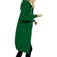 thumbnail image 1 of Lilgiuy Women's Long Hoodie, Women's Autumn Winter Sweater Mid Length Plus Size Loose Zip Sweatshirt Green，8（L） Fall Clothes for 2022 Spring Winter, 1 of 5