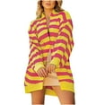thumbnail image 1 of Lilgiuy Women's Long Sleeve Knit Cardigans Loose Slouchy Oversized Cardigan Sweaters Coat，Yellow,12 for 2022, 1 of 5