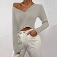thumbnail image 1 of Lilgiuy Women's Loose Solid Color V-Neck Pullover Sweater Sweater Coat for Leggings Jeans or Shorts, 1 of 5