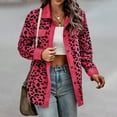 thumbnail image 1 of Lilgiuy Women's New Leopard Print Button Long Sleeve Jacket Shirt Coat for Camping Hiking, 1 of 5