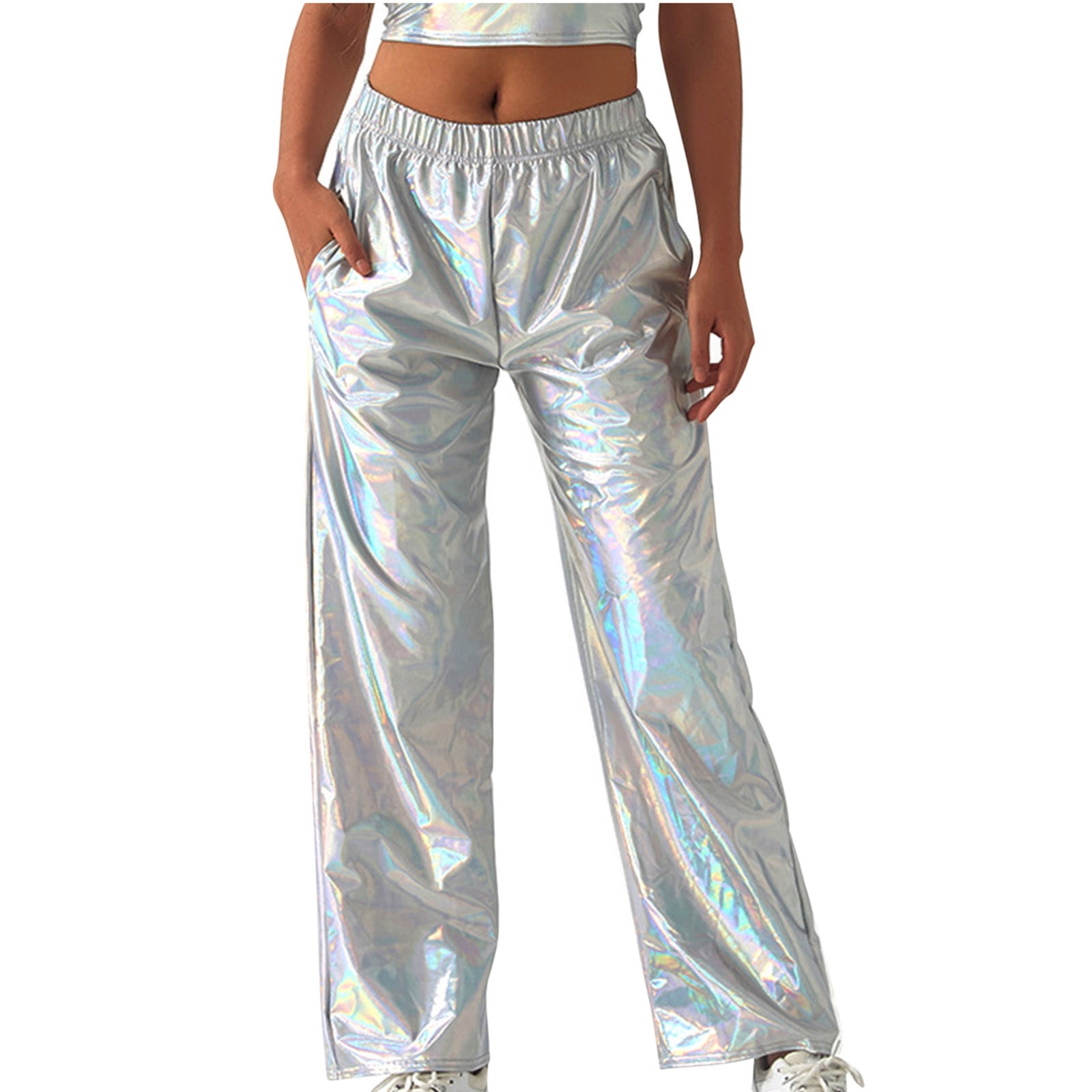 Elegant Casual Loose High Waist Straight-leg Pants