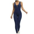 thumbnail image 1 of Lilgiuy Women's One-piece Sport Yoga Jumpsuit Running Fitness Workout Tight Pants Streetwear, 1 of 4