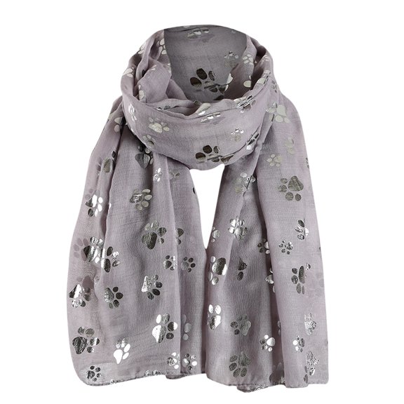 Lilgiuy Women's Printed Lightweight Scarf Shawl Wrap Ladies Long Scarf Gift Winter Fashion 2022