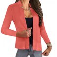 thumbnail image 1 of Lilgiuy Women's Solid Color Casual Long-sleeved Cardigan Top Jacket Coat Outerwear(Orange,4) Winter Dresses for 2022, 1 of 5
