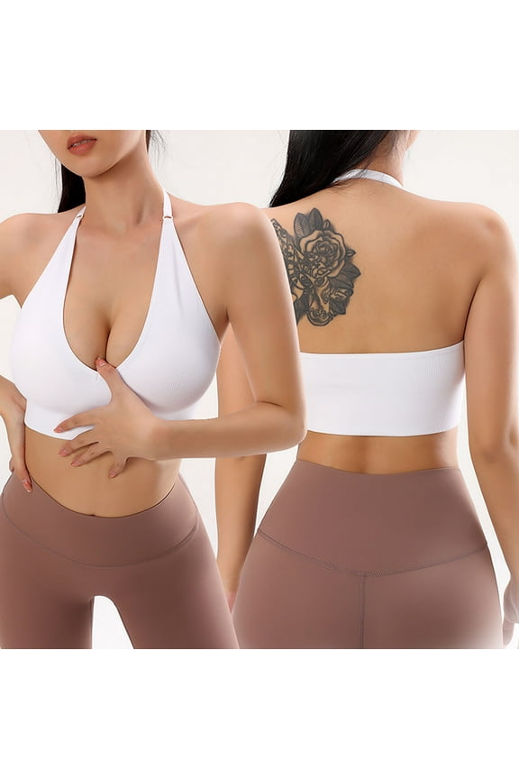 Women's Sports Underwear Fall Yoga Wear Running Back Training Shock-proof Vest Breasted Bra for Bridal Shower