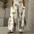 thumbnail image 1 of Lilgiuy Women's Spring And Autumn Print Sports Casual Home Pants Loose Sweatpants Beach Palazzo Pants, 1 of 5