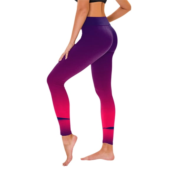 Lilgiuy Women’s Stretch Yoga Leggings Fitness Running Gym Sports Full Length Active Pants Yoga Full Length Pants for Going Out