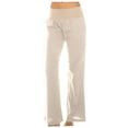 thumbnail image 1 of Lilgiuy Women's Summer Solid Color Loose Fashion Casual Slim Wide Leg Trousers for Camping Climbing, 1 of 4
