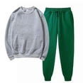 thumbnail image 1 of Lilgiuy Women's Sweatsuit Outfits Casual Solid Color Sweatsuits Baggy Long Sleeve Loose Matching Elastic Tracksuit Pants Sets Daily Casual Wear, 1 of 5