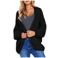 thumbnail image 1 of Lilgiuy Women's Top Cardigan Outwear Coat Long Sleeve Coat Black，10（XL） Winter Clothes for 2022, 1 of 4