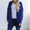 thumbnail image 1 of Lilgiuy Women's Top Cardigan Pocket Medium And Long Term Outwear Long Sleeve Coat Blue，12（XXL） Winter Fashion 2022, 1 of 5