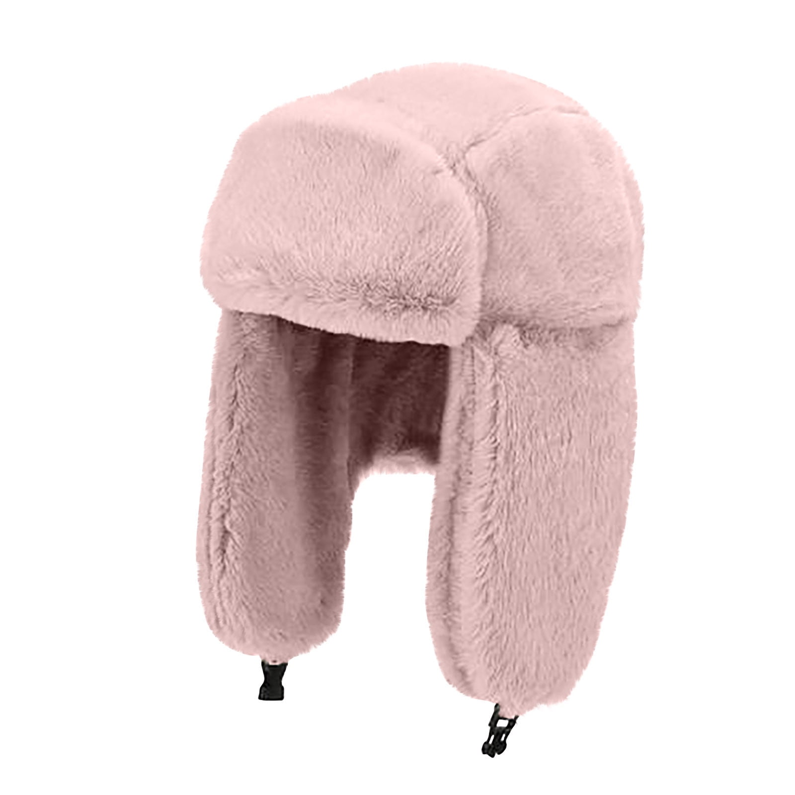 Lilgiuy Women's Trapper Hat Winter Trooper Hats Casual Solid Color