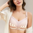 thumbnail image 1 of Lilgiuy Women's Underwire Nursing Bras Support Full Coverage No Steel Ring Front Buckle Breastfeeding Maternity Bra, 1 of 5
