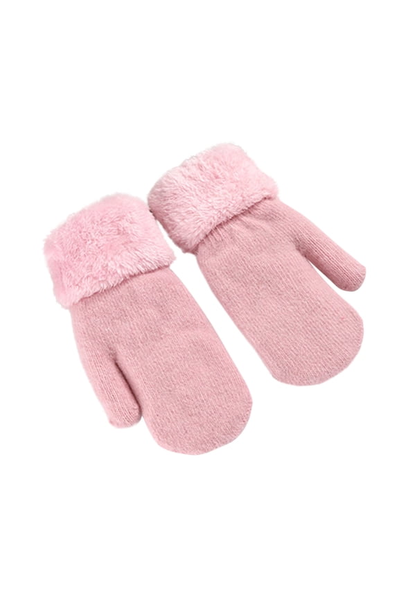 Women's Winter Gloves Warm Lining - Cozy Warmer Plush Thick Gloves Mittens