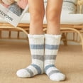 thumbnail image 1 of Lilgiuy Women's Winter Stripe Super Soft Warm Cozy Fuzzy Fleece-lined Sock Winter Clothes for 2022, 1 of 5