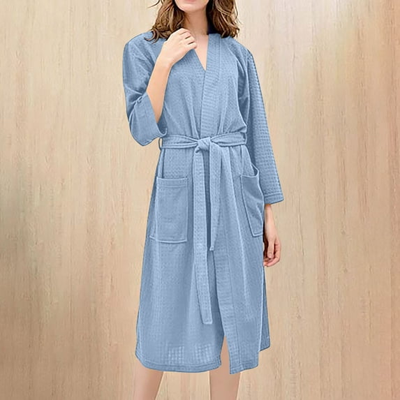 Lilgiuy Women's and Men's Flannel Hooded Pajamas Bathrobe Long Pajamas Lovers' Home Clothes for Spa Robe