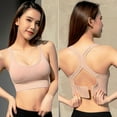 thumbnail image 1 of Lilgiuy Women's shockproof sports hollowed out bra with adjustable back buttons，Pink，XL Winter Fashion 2022, 1 of 5