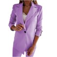 thumbnail image 1 of Lilgiuy Womens Coat Jacket Solid Long Sleeve Outerwear Tops,Purple,4(S) Winter Dresses for 2022, 1 of 5
