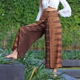 thumbnail image 1 of Lilgiuy Womens Fashion Casual High Waist Printed Wide-leg Pants Flowy Split Sag Yoga Long Pants Trousers Alt Clothing Alternative Clothing, 1 of 5