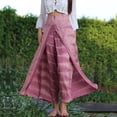 thumbnail image 1 of Lilgiuy Womens Fashion Casual High Waist Printed Wide-leg Pants Flowy Split Sag Yoga Long Pants Trousers for Office Work Business, 1 of 4
