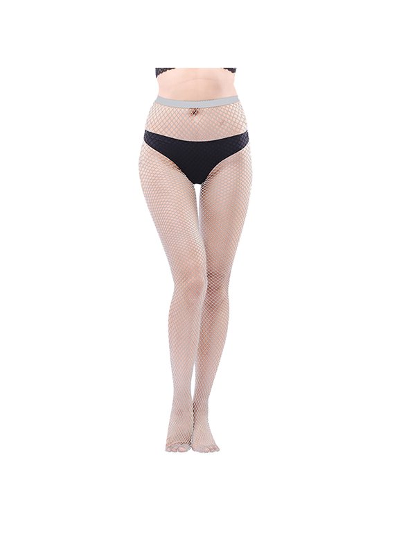 Womens High Waist Charming Fishnet Tights Suspenders Pantyhose Thigh High Mesh Stocking Christmas Costume