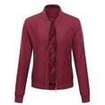 thumbnail image 1 of Lilgiuy Womens Jacket Solid Long Sleeve Zipper Pocket Outerwear Tops Short Coat Winter Fashion 2022, 1 of 3