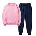 thumbnail image 1 of Lilgiuy Womens Two Piece Outfits Long Sleeve Plus Size Tops Sweatshirt with High Waisted Sweatpants Leisure Sets Sweatsuit for New Year Thanksgiving, 1 of 5