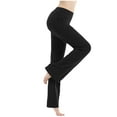 thumbnail image 1 of Lilgiuy Womens Wide Leg Yoga Leggings 2024 New Elastic High Waist Gym Sports Pant Workout Casual Loose Trousers for Work Leisure Traning Black(S-3Xl), 1 of 5