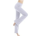 thumbnail image 1 of Lilgiuy Womens Wide Leg Yoga Leggings 2024 New Elastic High Waist Gym Sports Pant Workout Casual Loose Trousers for Work Leisure Traning White(S-3Xl), 1 of 5