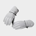 thumbnail image 1 of Lilgiuy Womens Winter Snow Gloves Fashion Warm Waterproof Windproof Cold Weather Snowboard Mittens for Girls Skiing Motorcycle Cycling Driving Gray(One Size), 1 of 5