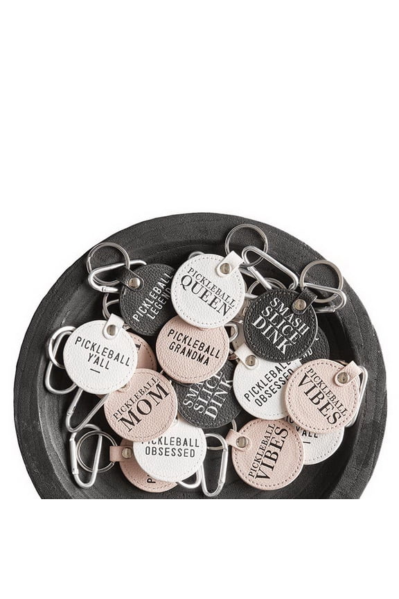 N0532 Filled Display - Pickleball Keychain