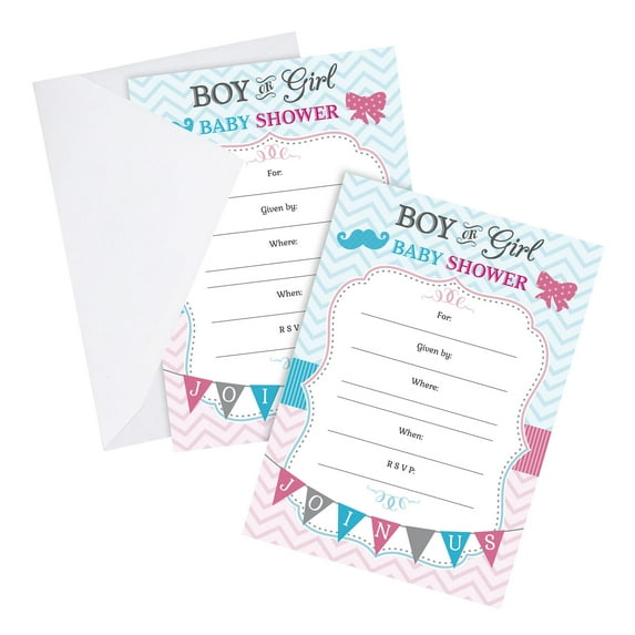 Lilian Rose Gender Reveal Party Invitations