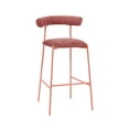 thumbnail image 1 of Liliana Mauve Velvet Bar Stool, 1 of 6