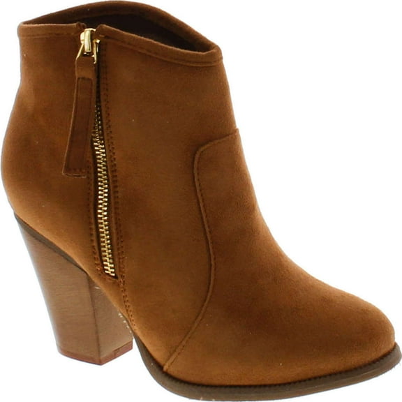 Liliana Romane-1 Women's Chunky Heel Riding Ankle Booties